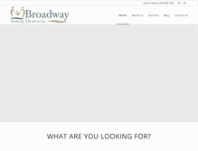 Tablet Screenshot of mybroadwayfamilydentistry.com